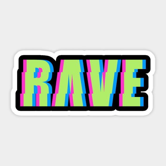 Neon Raver Sticker by NeonSunset